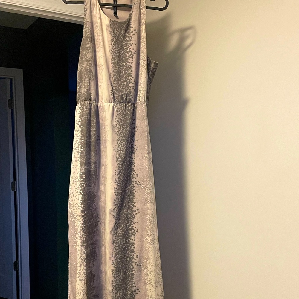 W118 by Walter Baker Maxi Dress-Grey with Pattern, Small